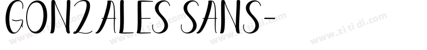 Gonzales Sans字体转换